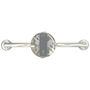 Nickel Deckenstrahler mit Spots