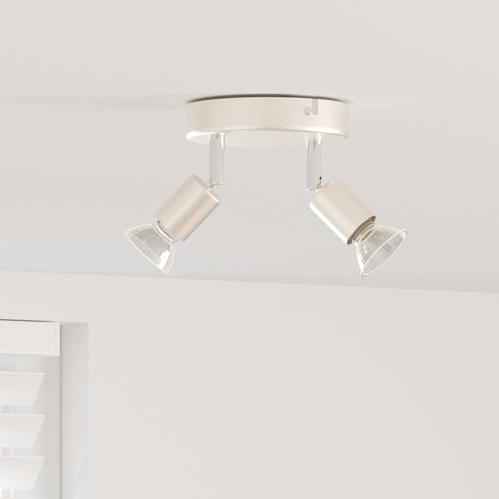 vidaXL Ceiling spotlight with spotlights Nickel 12 x 8 cm Steel