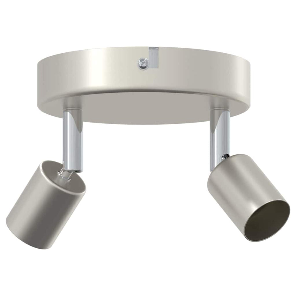 vidaXL Ceiling spotlight with spotlights Nickel 12 x 8 cm Steel