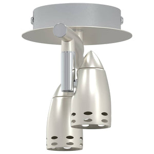Nickel Deckenstrahler mit Spots