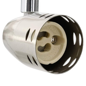 Nickel Deckenstrahler mit Spots