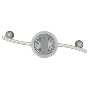 Nickel Deckenstrahler mit Spots
