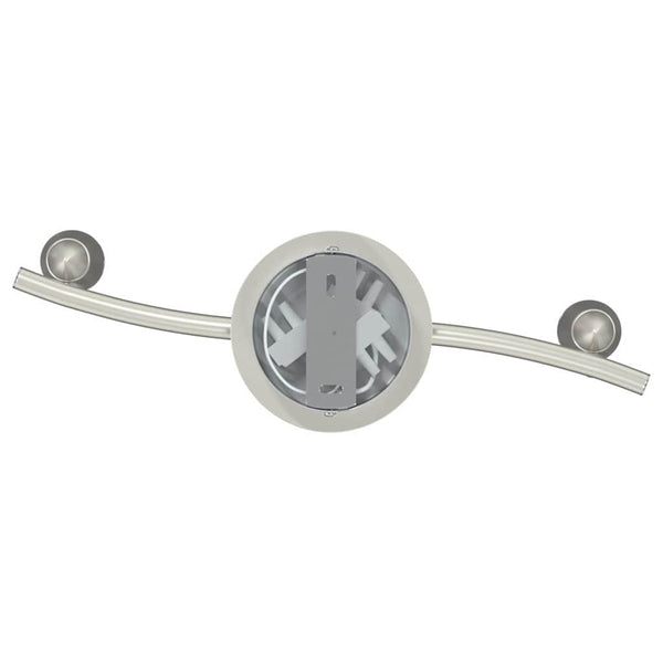 Nickel Deckenstrahler mit Spots