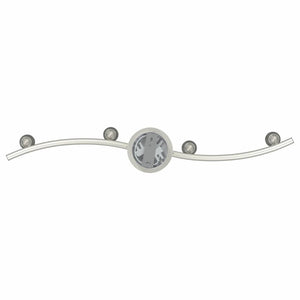 Nickel Deckenstrahler mit Spots