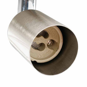 Nickel Deckenstrahler Stahl/Glas, 29cm