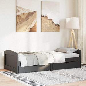 Tagesbett mit Schubladen 90x200cm Schwarz
