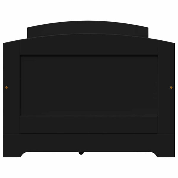 Tagesbett mit Schubladen 90x200cm Schwarz