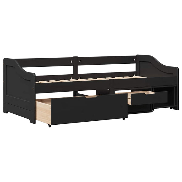 Tagesbett IRUN Schwarz 90x200cm