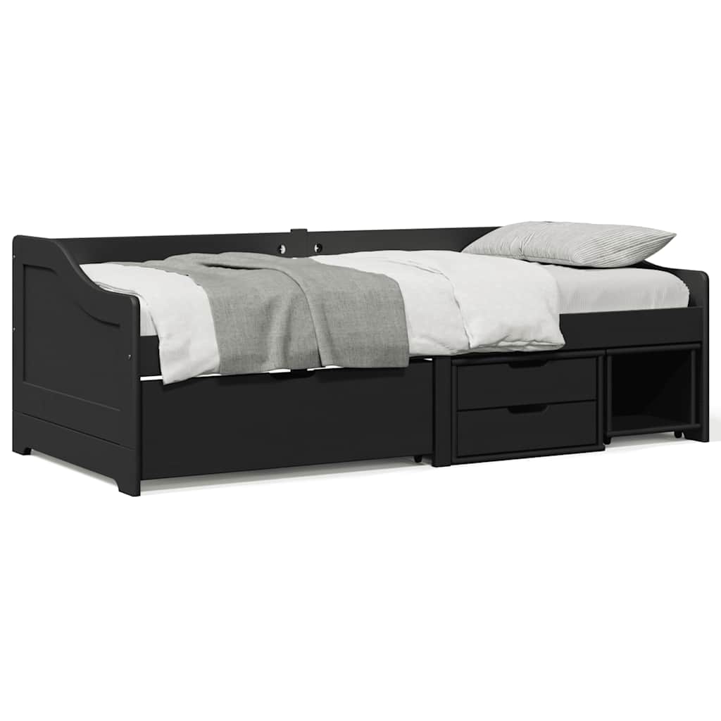 Tagesbett IRUN Schwarz 90x200cm