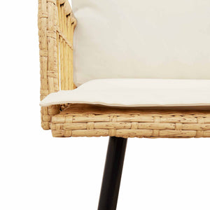 Gartensofa mit Kissen, Natur, 173x231x90cm