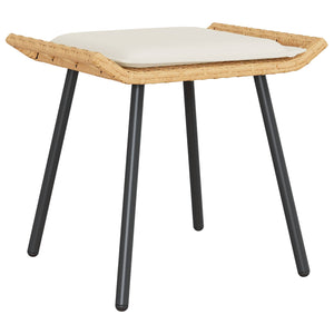 Gartenhocker mit Kissen, 2er Set