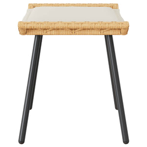 Gartenhocker mit Kissen, 2er Set