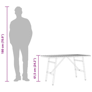 Esstisch Braun Akazie Massivholz 110x55 cm