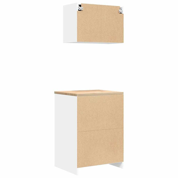 Garagenschränke, 2er Set, Weiß