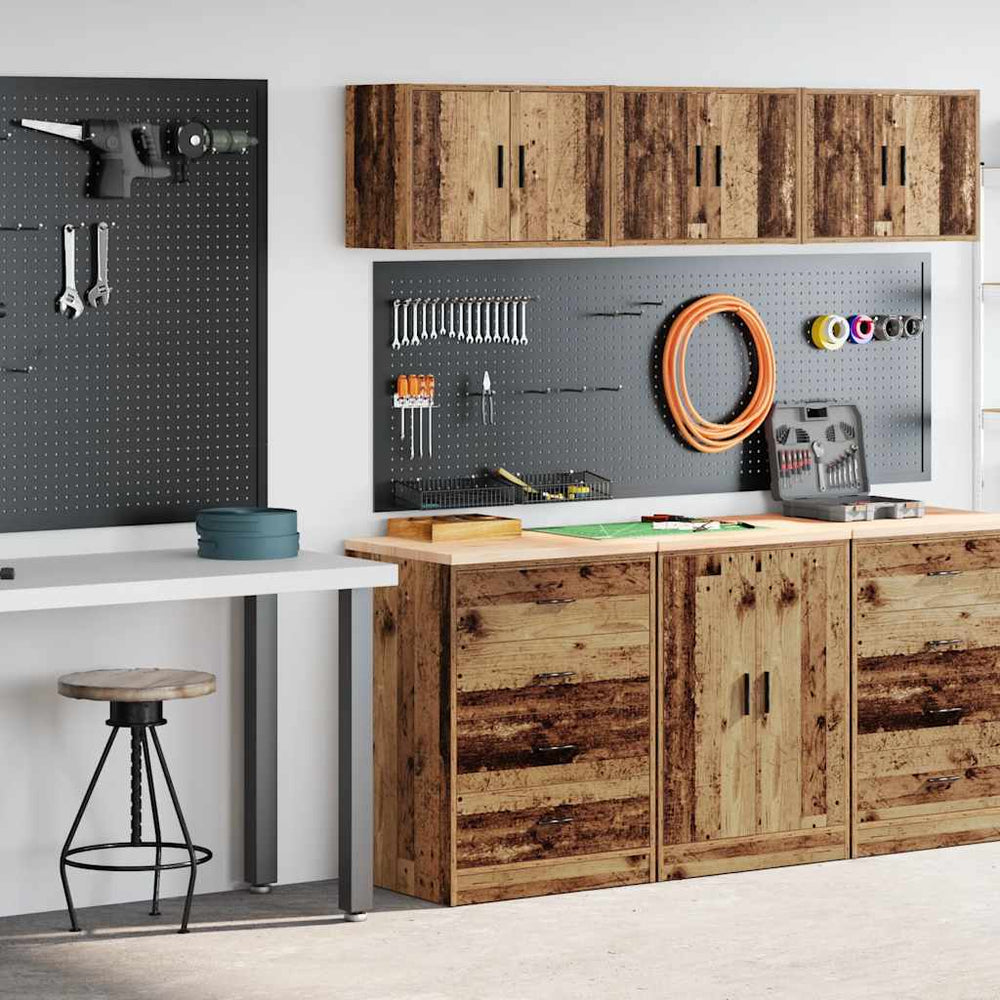 Garagenschränke 2er-Set Altholz-Optik