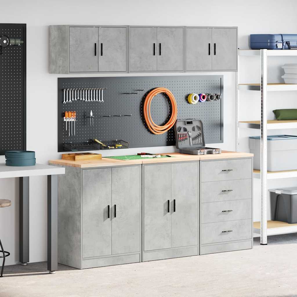 Garagenschränke 6er Set Betongrau