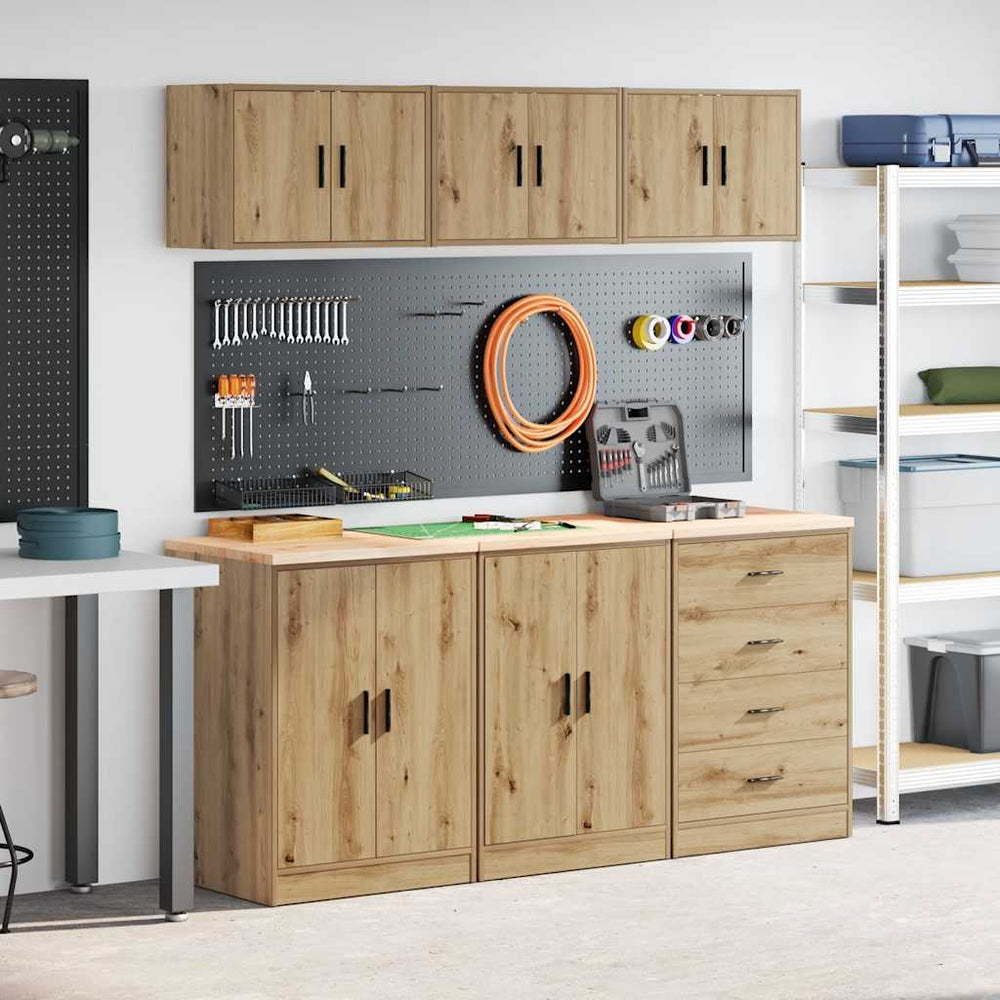 Garagenschränke 6 Stk. Artisan Eiche