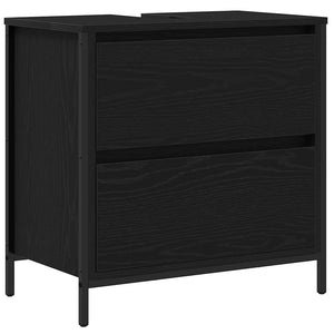 Badezimmermöbel Set mit Regal Schwarz