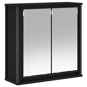 Badezimmermöbel Set mit Regal Schwarz