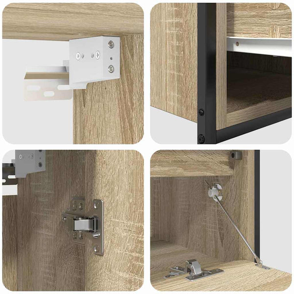 Badezimmermöbel Set Beige mit Regal