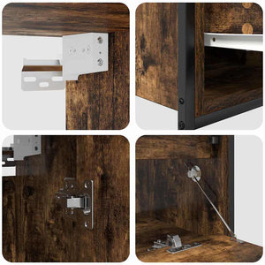 Badezimmermöbel Set Braun mit Regal