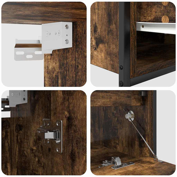 Badezimmermöbel Set Braun mit Regal