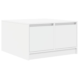 Couchtisch Weiß mit Schubladen 70,5x70x40 cm
