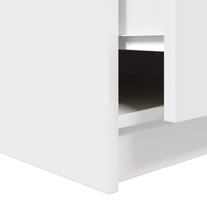 Couchtisch Weiß mit Schubladen 70,5x70x40 cm