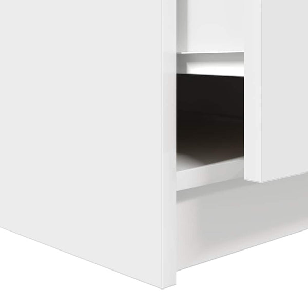 Couchtisch Weiß mit Schubladen 70,5x70x40 cm
