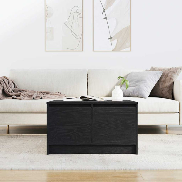 Couchtisch Schwarz Eichenoptik mit Schubladen