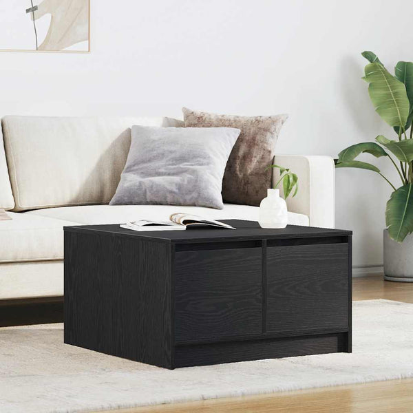 Couchtisch Schwarz Eichenoptik mit Schubladen