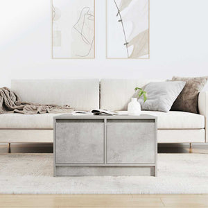 Couchtisch Betongrau mit Schubladen 70,5x70 cm