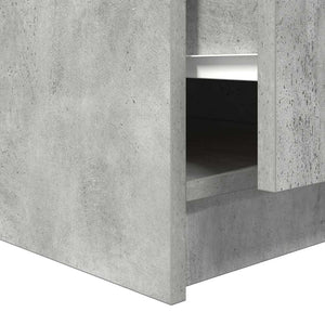 Couchtisch Betongrau mit Schubladen 70,5x70 cm