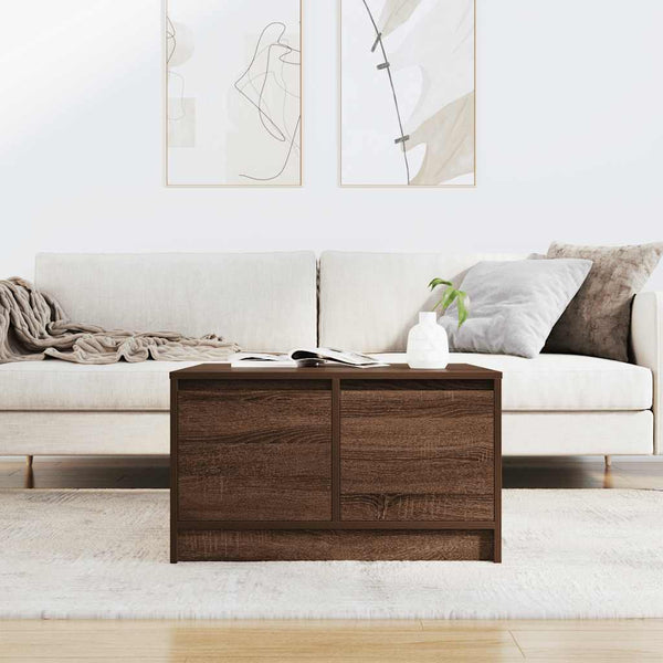 Couchtisch Braun Eichen-Optik mit Schubladen