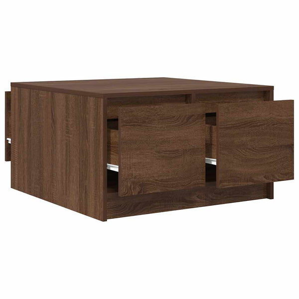 Couchtisch Braun Eichen-Optik mit Schubladen