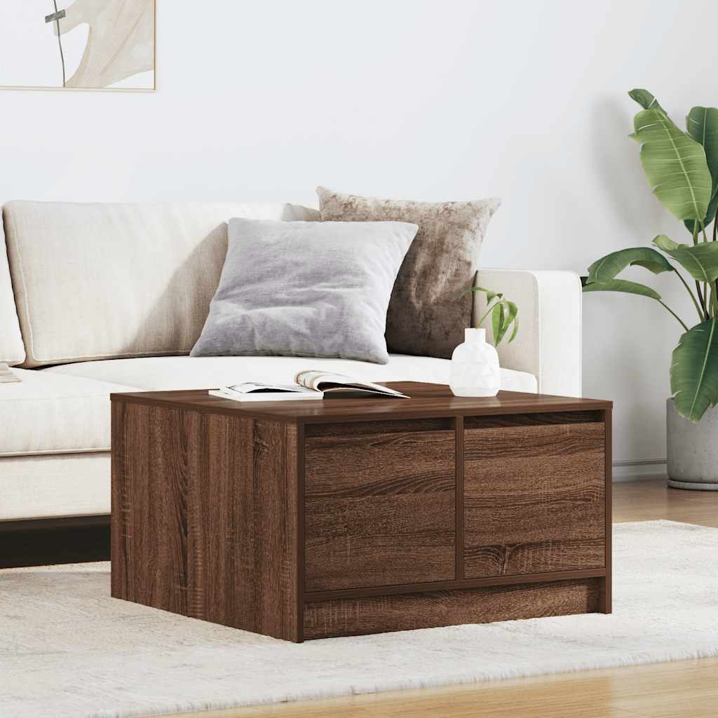 Couchtisch Braun Eichen-Optik mit Schubladen