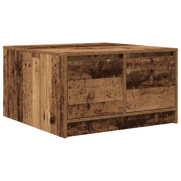 Couchtisch mit Schubladen, Altholz-Optik