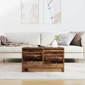 Couchtisch mit Schubladen, Altholz-Optik