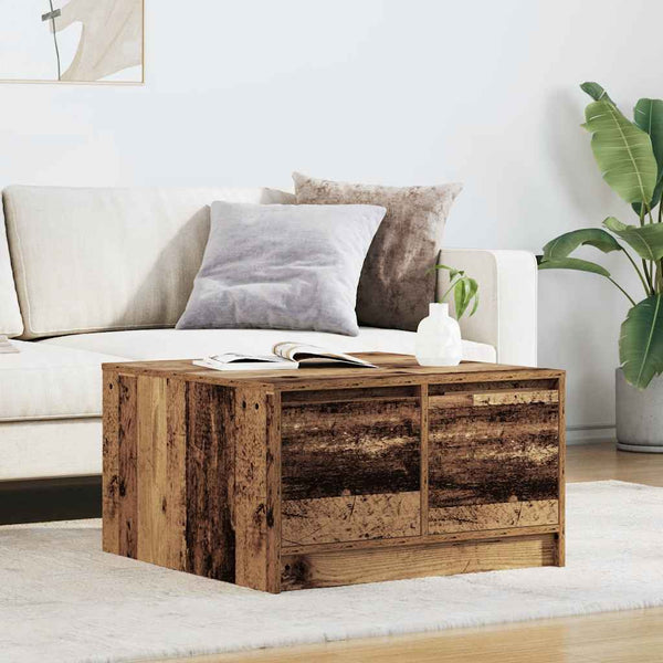 Couchtisch mit Schubladen, Altholz-Optik