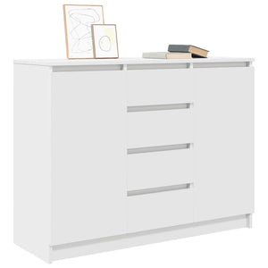 Sideboard Weiß mit Schubladen 100,5 cm