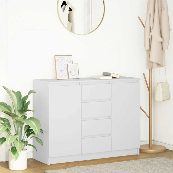Sideboard Weiß mit Schubladen 100,5 cm