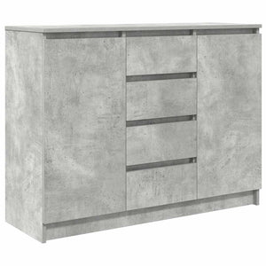 Sideboard Betongrau mit Schubladen 100,5 cm