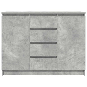 Sideboard Betongrau mit Schubladen 100,5 cm