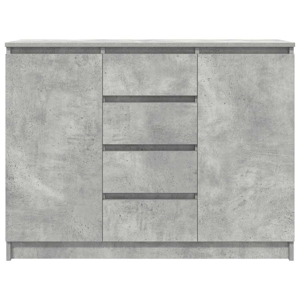 Sideboard Betongrau mit Schubladen 100,5 cm