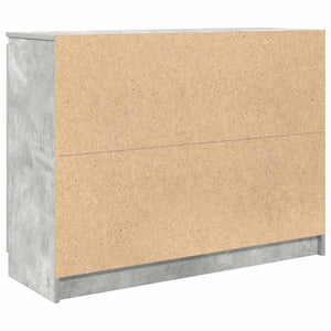Sideboard Betongrau mit Schubladen 100,5 cm