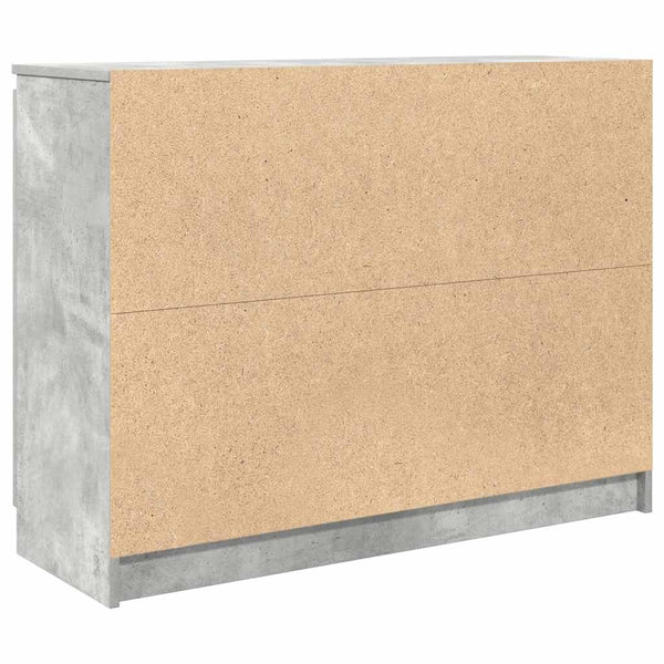 Sideboard Betongrau mit Schubladen 100,5 cm