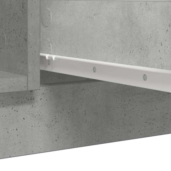 Sideboard Betongrau mit Schubladen 100,5 cm