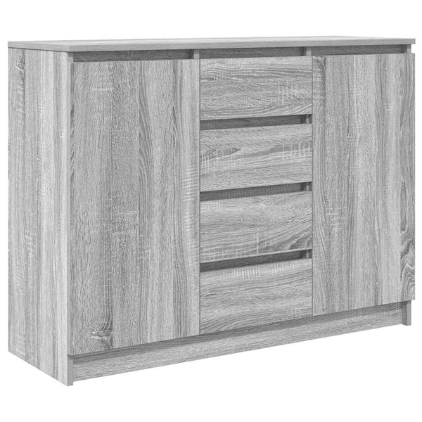 Graues Sideboard Sonoma mit Schubladen, 100,5 cm