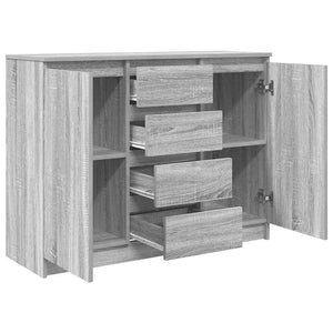 Graues Sideboard Sonoma mit Schubladen, 100,5 cm