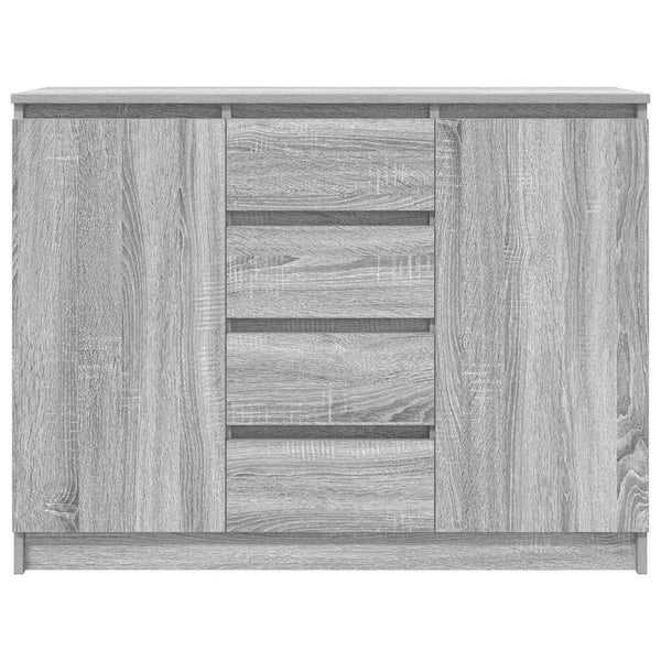 Graues Sideboard Sonoma mit Schubladen, 100,5 cm